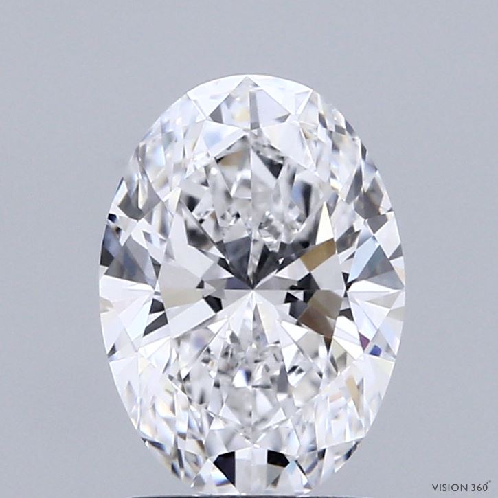 1.73 Carat Oval Shaped, Ideal Cut, D Color, VS1 Clarity, IGI Certified Lab Grown Diamond