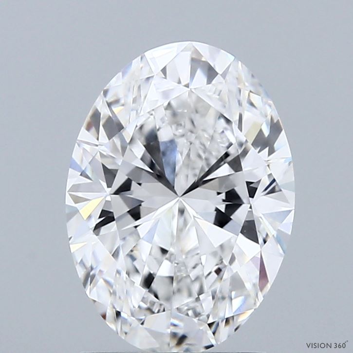 2.10 Carat Oval Shaped, Ideal Cut, E Color, VVS2 Clarity, IGI Certified Lab Grown Diamond