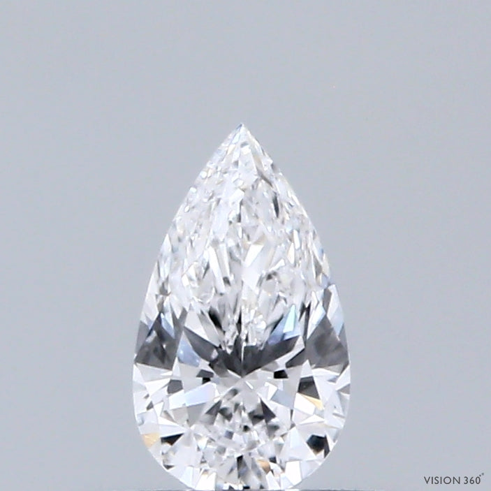 0.32 Carat Pear Shaped, Ideal Cut, D Color, VVS1 Clarity, IGI Certified Lab Grown Diamond