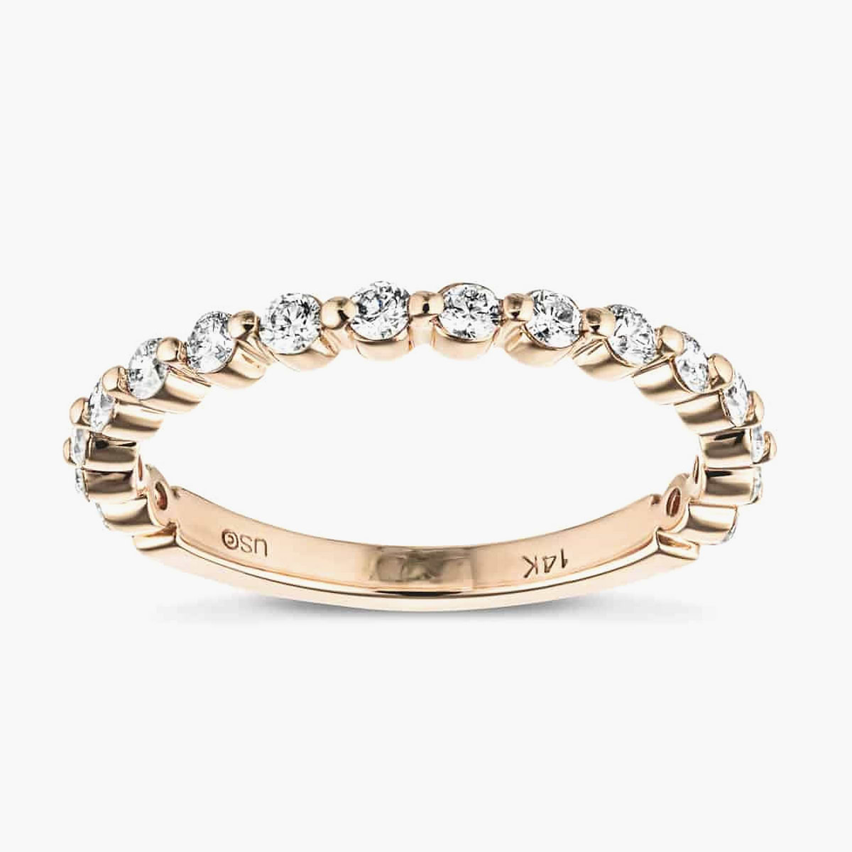 Willow Grand 1/2 ctw Round Lab Grown Diamond Shared Prong Wedding Band