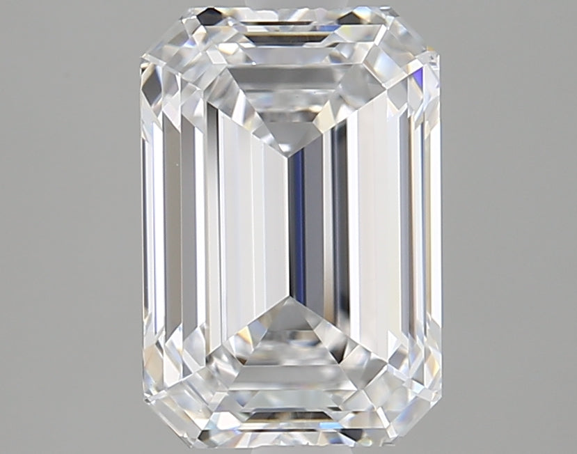 2.25 Carat Emerald Shaped, Ideal Cut, D Color, VS2 Clarity, GIA Certified Lab Grown Diamond