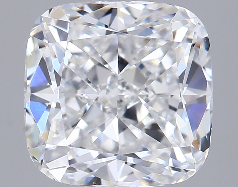 2.05 Carat Cushion Shaped, Ideal Cut, E Color, VVS2 Clarity, GIA Certified Lab Grown Diamond