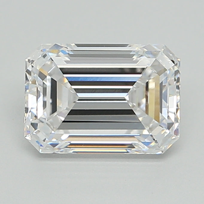 2.01 Carat Emerald Shaped, Ideal Cut, D Color, VVS1 Clarity, GIA Certified Lab Grown Diamond