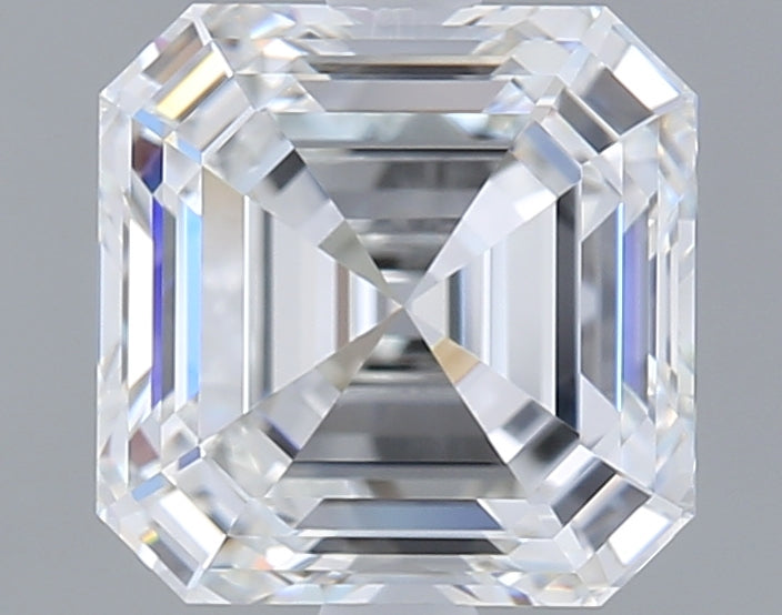 2.29 Carat Asscher Shaped, Ideal Cut, F Color, VVS2 Clarity, GIA Certified Lab Grown Diamond