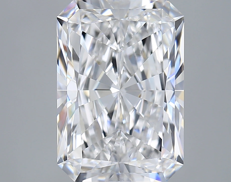5.00 Carat Radiant Shaped, Ideal Cut, E Color, VVS2 Clarity, GIA Certified Lab Grown Diamond