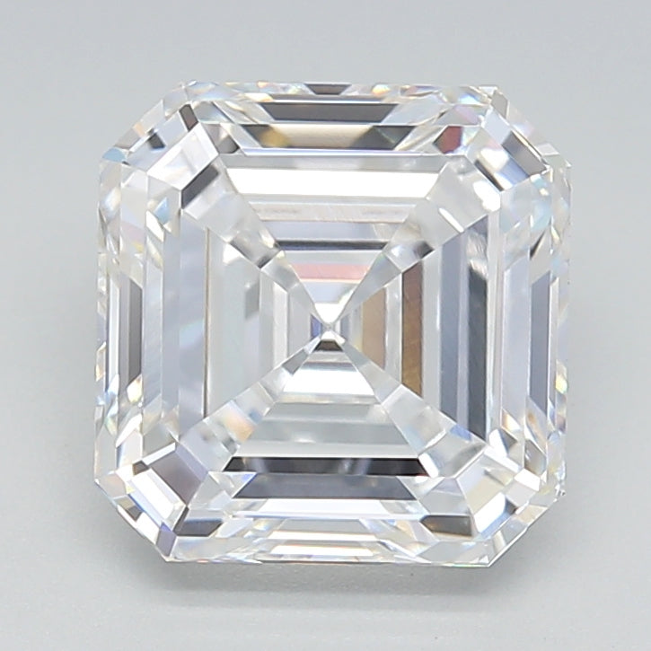 3.02 Carat Asscher Shaped, Excellent Cut, D Color, VVS2 Clarity, GIA Certified Lab Grown Diamond