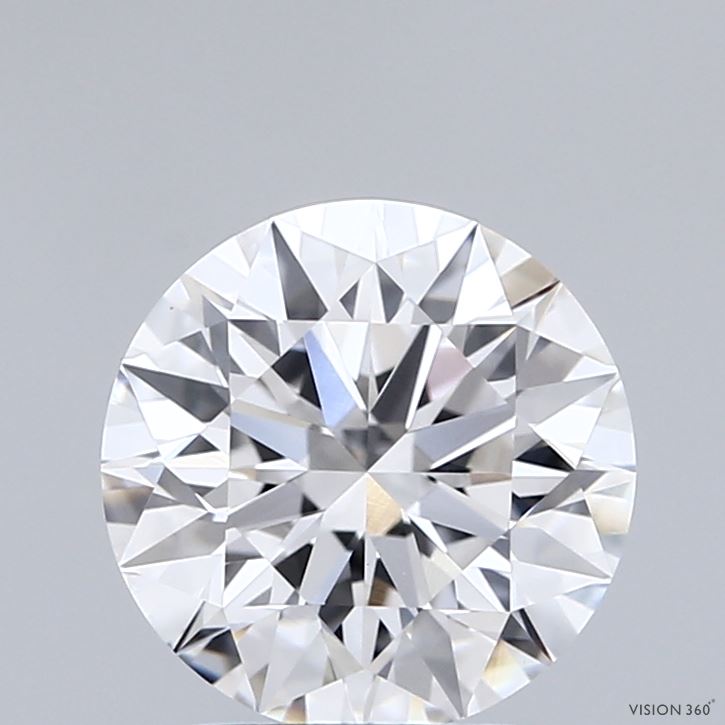 2.04 Carat Round Shaped, Ideal Cut, E Color, VVS2 Clarity, IGI Certified Lab Grown Diamond