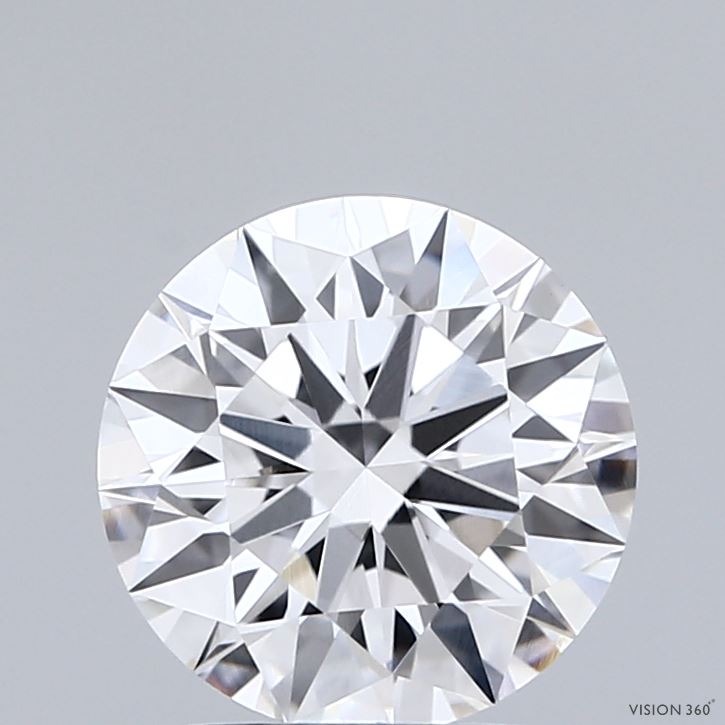 2.05 Carat Round Shaped, Ideal Cut, E Color, VVS2 Clarity, IGI Certified Lab Grown Diamond
