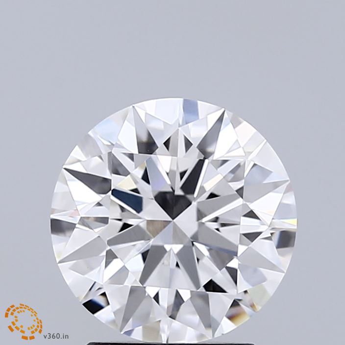 2.02 Carat Round Shaped, Ideal Cut, E Color, VVS2 Clarity, IGI Certified Lab Grown Diamond