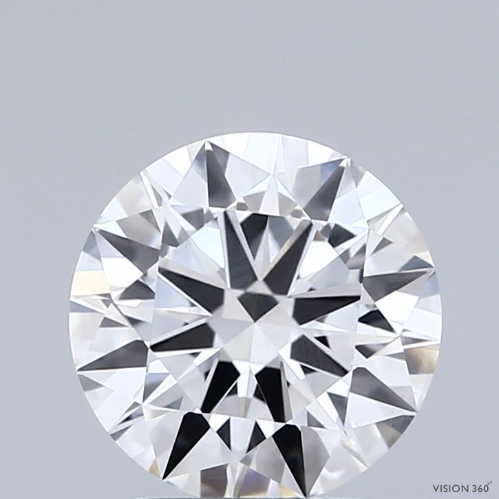2.01 Carat Round Shaped, Excellent Cut, F Color, VVS2 Clarity, IGI Certified Lab Grown Diamond