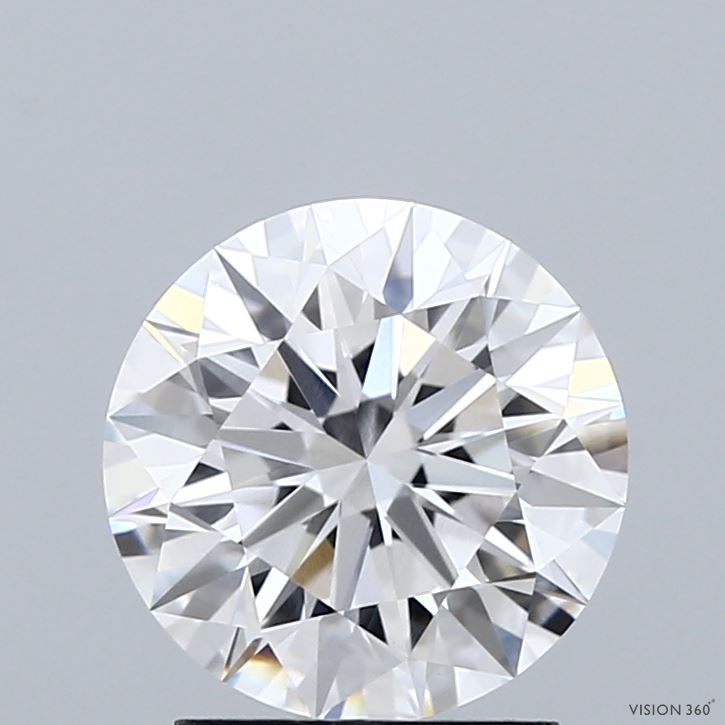2.04 Carat Round Shaped, Ideal Cut, D Color, VVS2 Clarity, IGI Certified Lab Grown Diamond