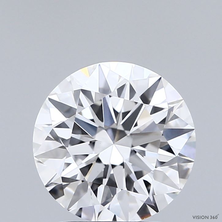 2.02 Carat Round Shaped, Ideal Cut, D Color, VVS2 Clarity, IGI Certified Lab Grown Diamond