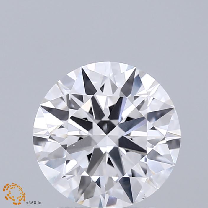 2.00 Carat Round Shaped, Ideal Cut, E Color, VVS2 Clarity, IGI Certified Lab Grown Diamond