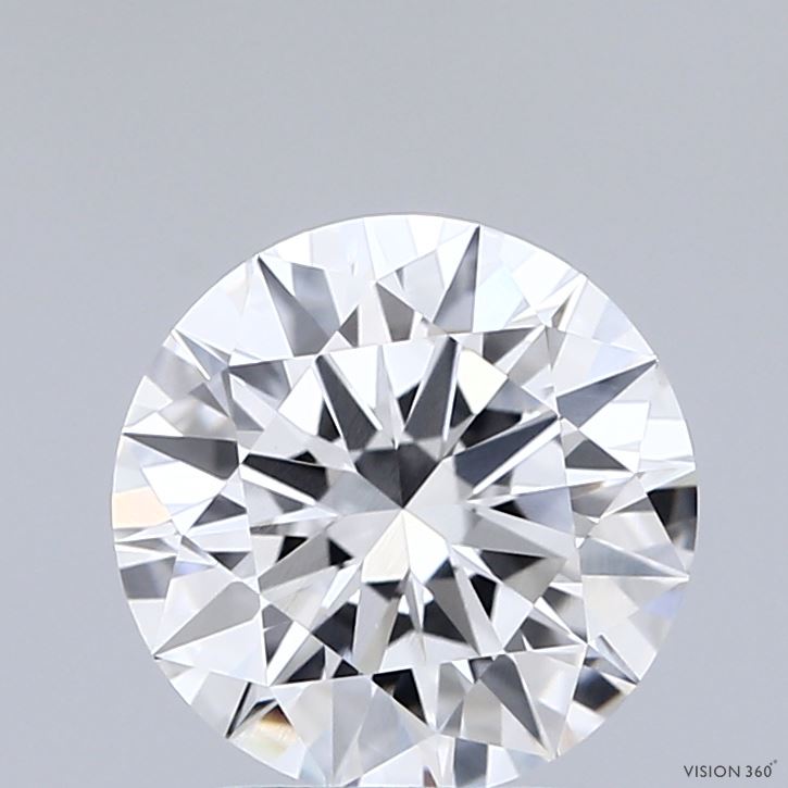 2.00 Carat Round Shaped, Ideal Cut, E Color, VVS2 Clarity, IGI Certified Lab Grown Diamond