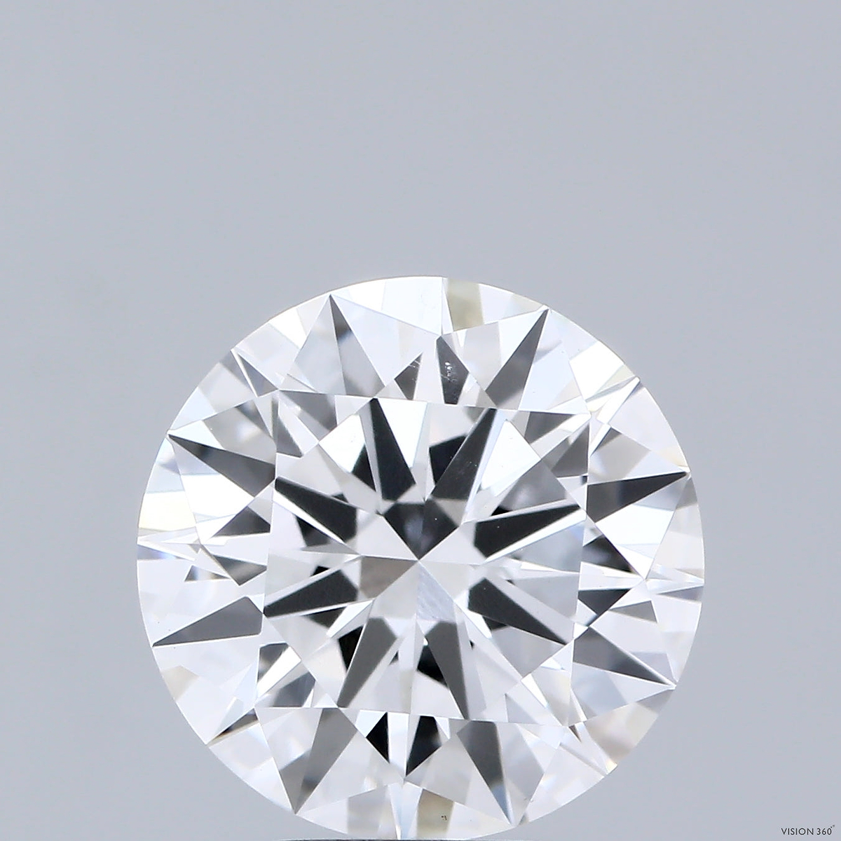 4.53 Carat Round Shaped, Ideal Cut, E Color, VVS2 Clarity, IGI Certified Lab Grown Diamond