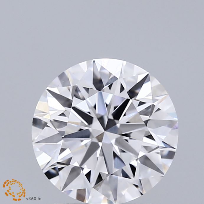 2.04 Carat Round Shaped, Ideal Cut, D Color, VVS2 Clarity, IGI Certified Lab Grown Diamond