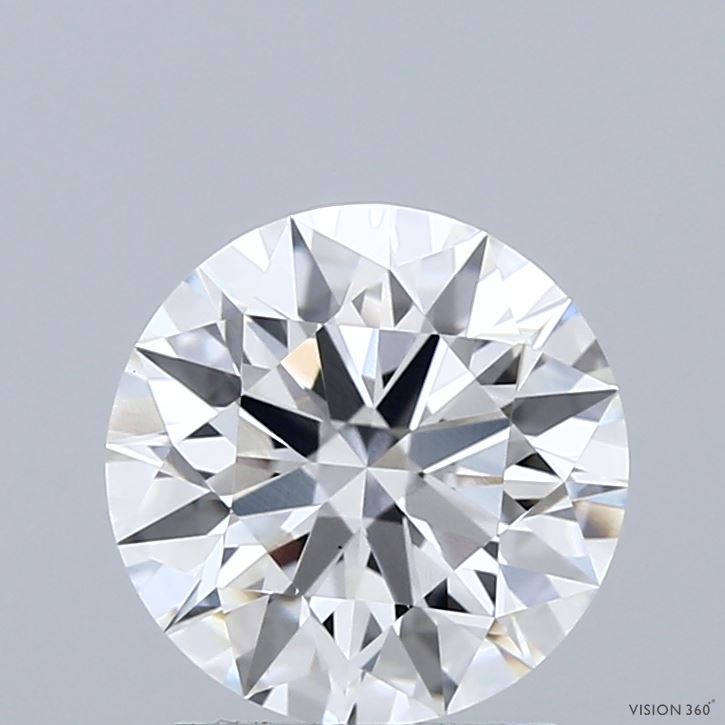 2.01 Carat Round Shaped, Ideal Cut, D Color, VS1 Clarity, IGI Certified Lab Grown Diamond