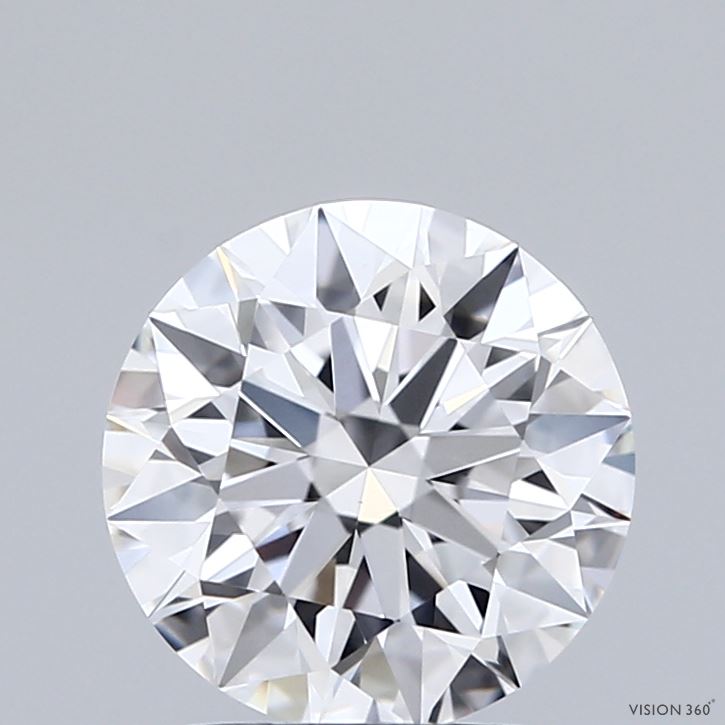2.03 Carat Round Shaped, Ideal Cut, D Color, VVS2 Clarity, IGI Certified Lab Grown Diamond