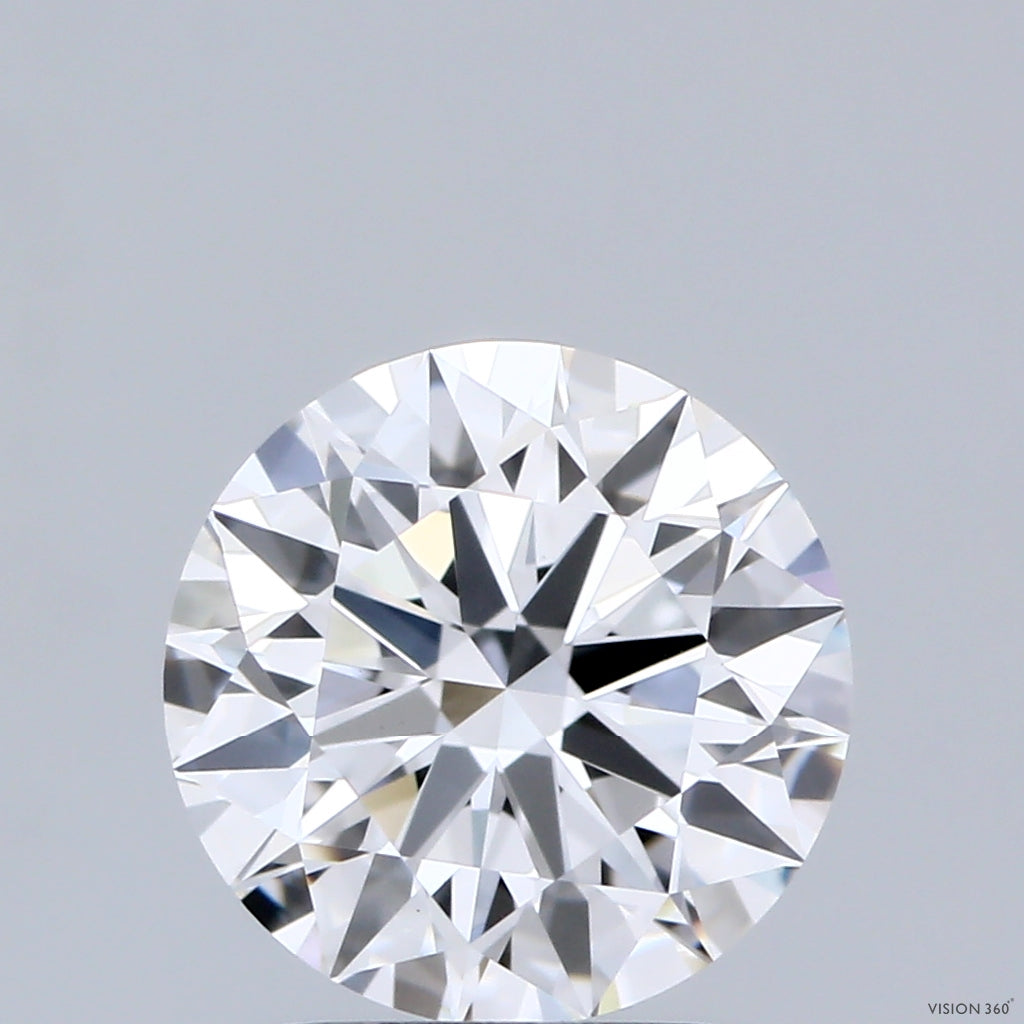 2.05 Carat Round Shaped, Ideal Cut, D Color, VVS2 Clarity, IGI Certified Lab Grown Diamond