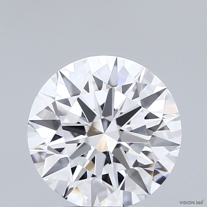 2.05 Carat Round Shaped, Ideal Cut, D Color, VVS2 Clarity, IGI Certified Lab Grown Diamond