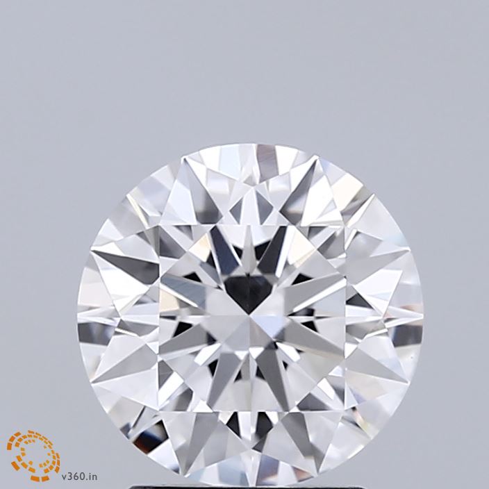 2.01 Carat Round Shaped, Ideal Cut, F Color, VVS2 Clarity, IGI Certified Lab Grown Diamond