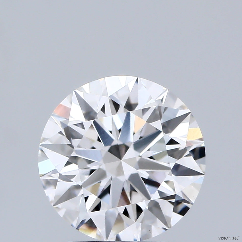 2.02 Carat Round Shaped, Ideal Cut, E Color, VVS2 Clarity, IGI Certified Lab Grown Diamond