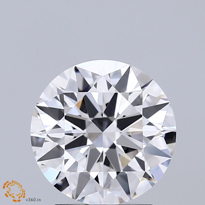 2.03 Carat Round Shaped, Ideal Cut, E Color, VVS2 Clarity, IGI Certified Lab Grown Diamond