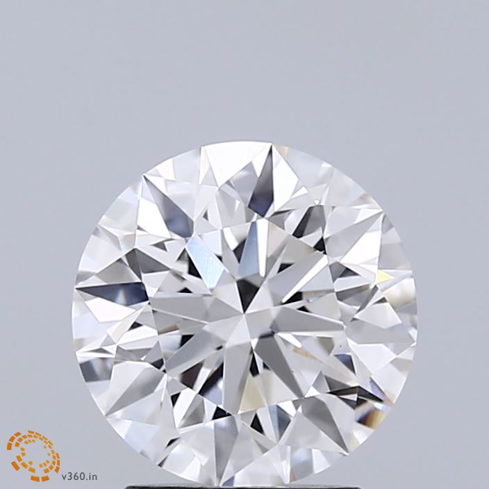 2.03 Carat Round Shaped, Ideal Cut, F Color, VVS2 Clarity, IGI Certified Lab Grown Diamond