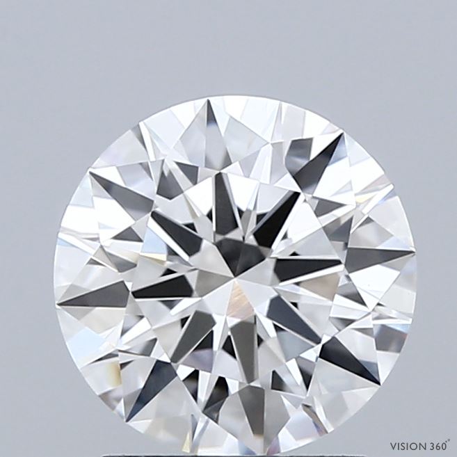 2.01 Carat Round Shaped, Excellent Cut, E Color, VVS2 Clarity, IGI Certified Lab Grown Diamond