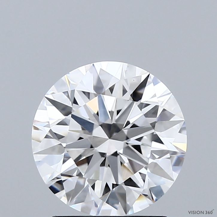 2.01 Carat Round Shaped, Ideal Cut, D Color, VS1 Clarity, IGI Certified Lab Grown Diamond
