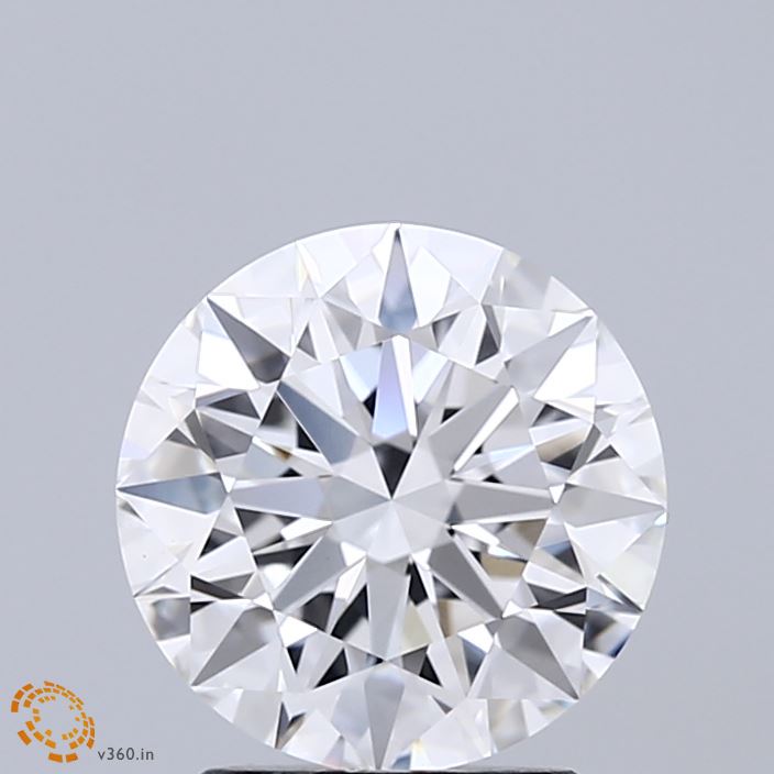 2.05 Carat Round Shaped, Ideal Cut, E Color, VVS2 Clarity, IGI Certified Lab Grown Diamond