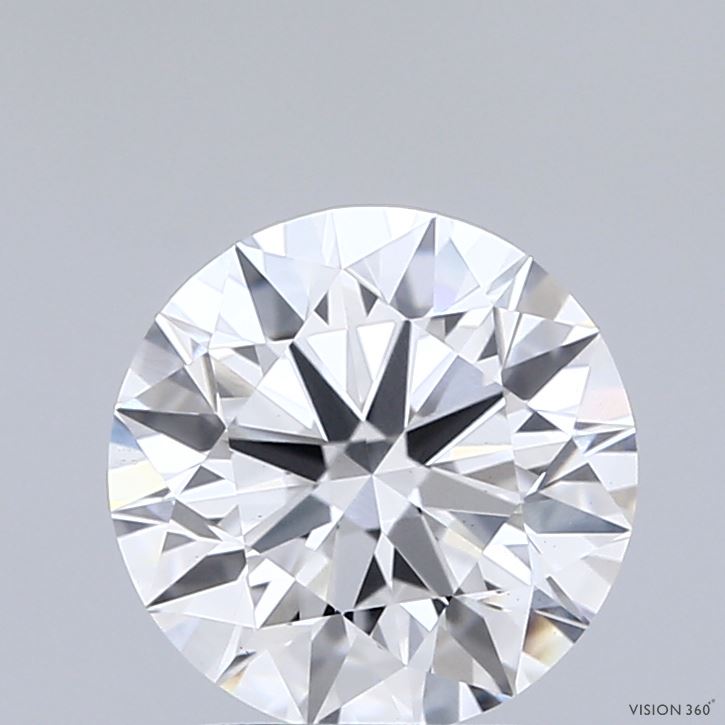 2.00 Carat Round Shaped, Ideal Cut, D Color, VS1 Clarity, IGI Certified Lab Grown Diamond