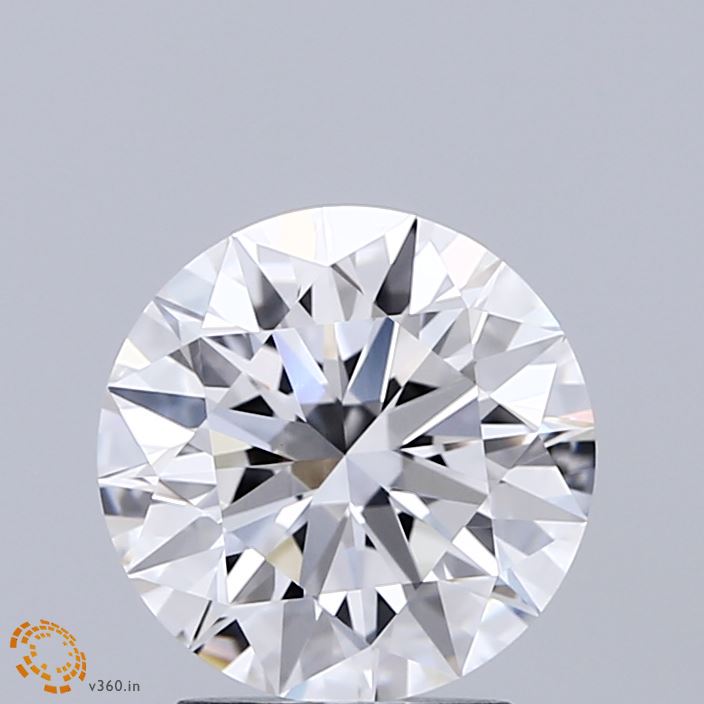 2.05 Carat Round Shaped, Ideal Cut, D Color, VVS2 Clarity, IGI Certified Lab Grown Diamond