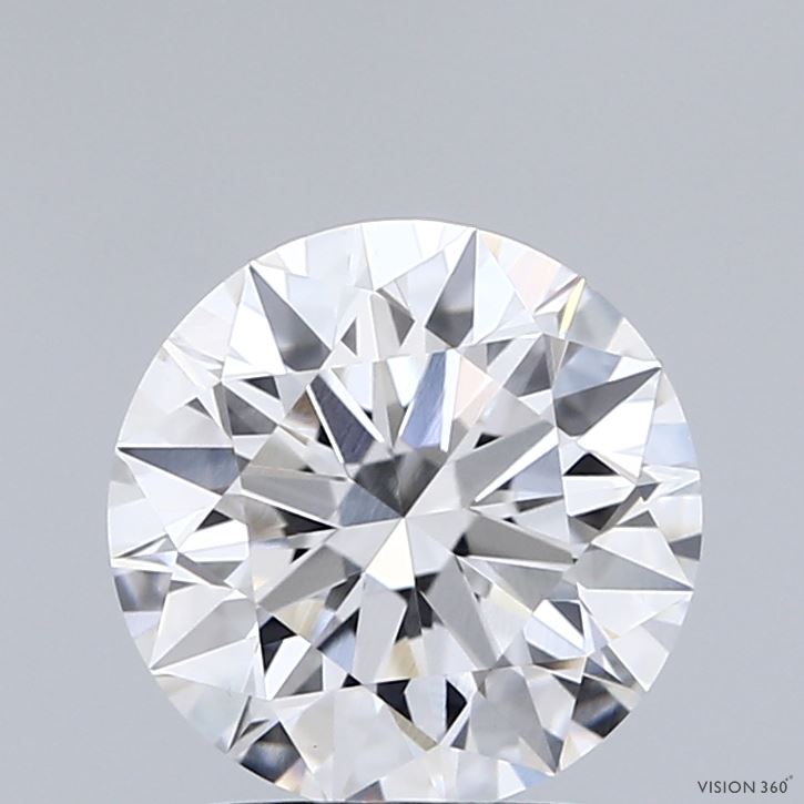 2.03 Carat Round Shaped, Ideal Cut, E Color, VVS2 Clarity, IGI Certified Lab Grown Diamond