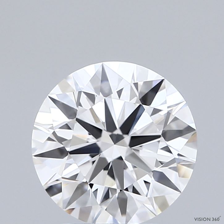 2.03 Carat Round Shaped, Ideal Cut, F Color, VVS2 Clarity, IGI Certified Lab Grown Diamond