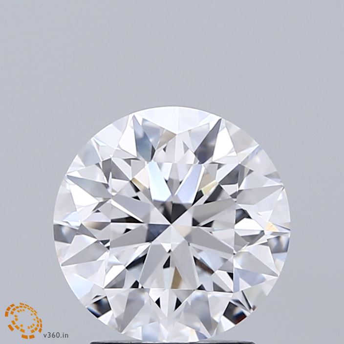 2.01 Carat Round Shaped, Excellent Cut, D Color, VVS2 Clarity, IGI Certified Lab Grown Diamond