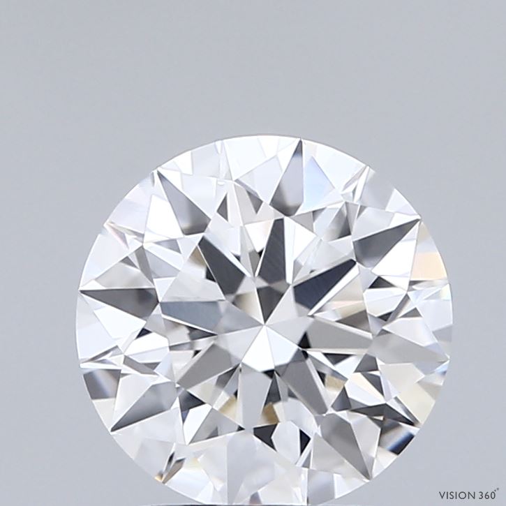 2.05 Carat Round Shaped, Ideal Cut, D Color, VVS2 Clarity, IGI Certified Lab Grown Diamond