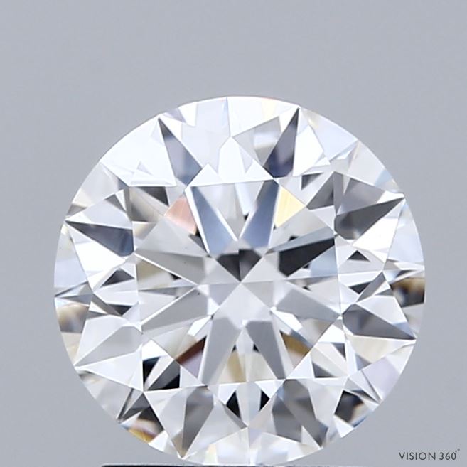 2.02 Carat Round Shaped, Ideal Cut, E Color, VVS2 Clarity, IGI Certified Lab Grown Diamond