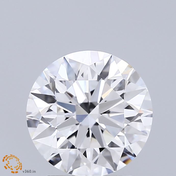 2.04 Carat Round Shaped, Ideal Cut, E Color, VVS2 Clarity, IGI Certified Lab Grown Diamond