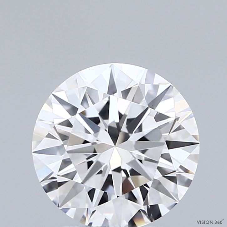 2.00 Carat Round Shaped, Ideal Cut, E Color, VVS2 Clarity, IGI Certified Lab Grown Diamond