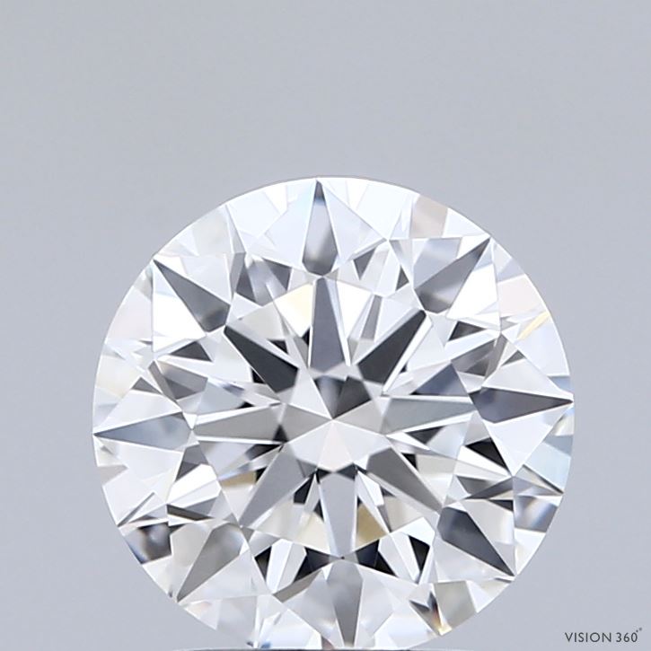 2.05 Carat Round Shaped, Ideal Cut, D Color, VVS2 Clarity, IGI Certified Lab Grown Diamond