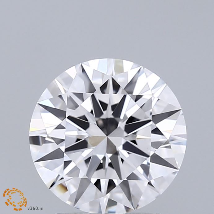 2.01 Carat Round Shaped, Excellent Cut, D Color, VVS2 Clarity, IGI Certified Lab Grown Diamond