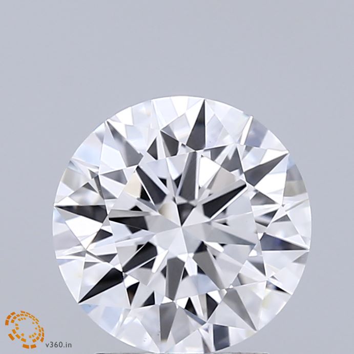 2.05 Carat Round Shaped, Ideal Cut, D Color, VS1 Clarity, IGI Certified Lab Grown Diamond