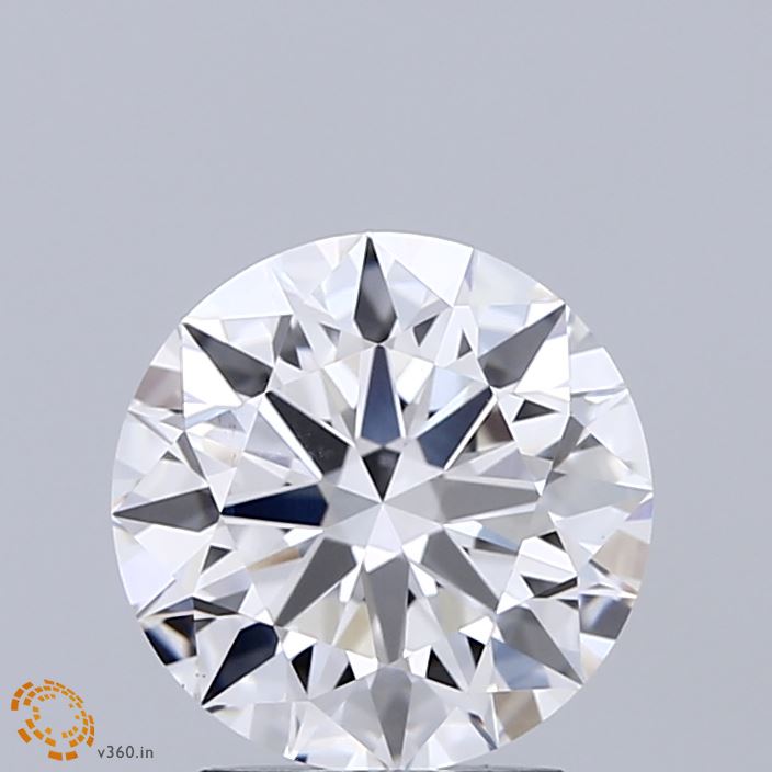 2.03 Carat Round Shaped, Ideal Cut, E Color, VVS2 Clarity, IGI Certified Lab Grown Diamond