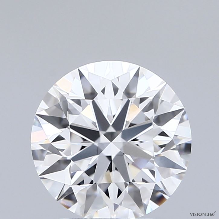 2.01 Carat Round Shaped, Ideal Cut, E Color, VVS2 Clarity, IGI Certified Lab Grown Diamond