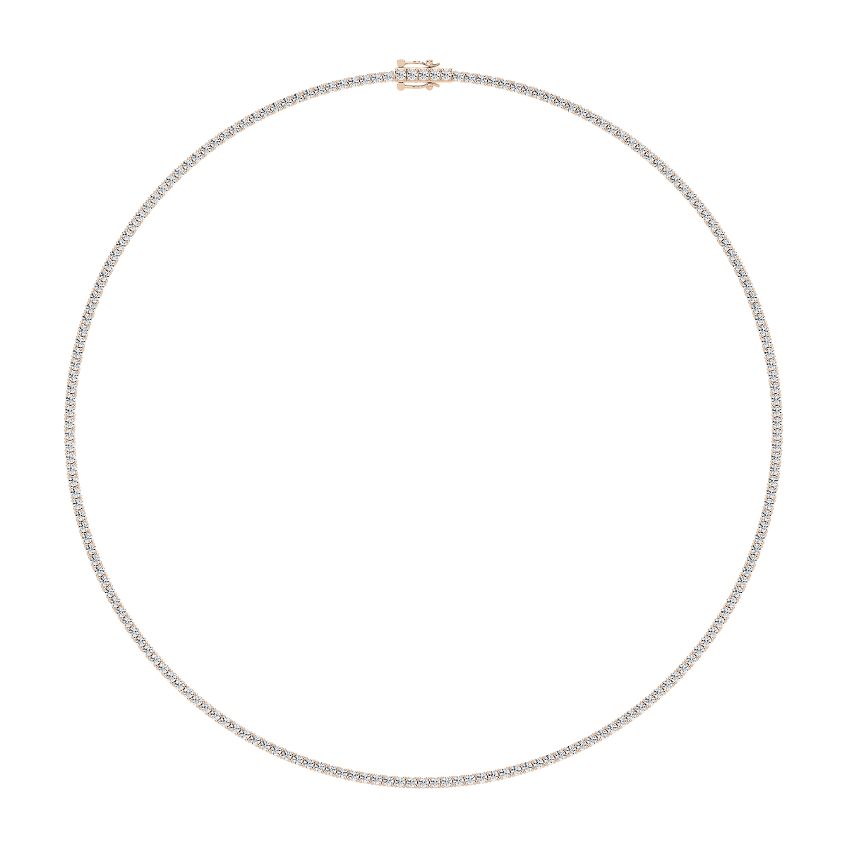 7 ctw Round Lab Grown Diamond Classic Tennis Necklace - 16 or 18 Inches