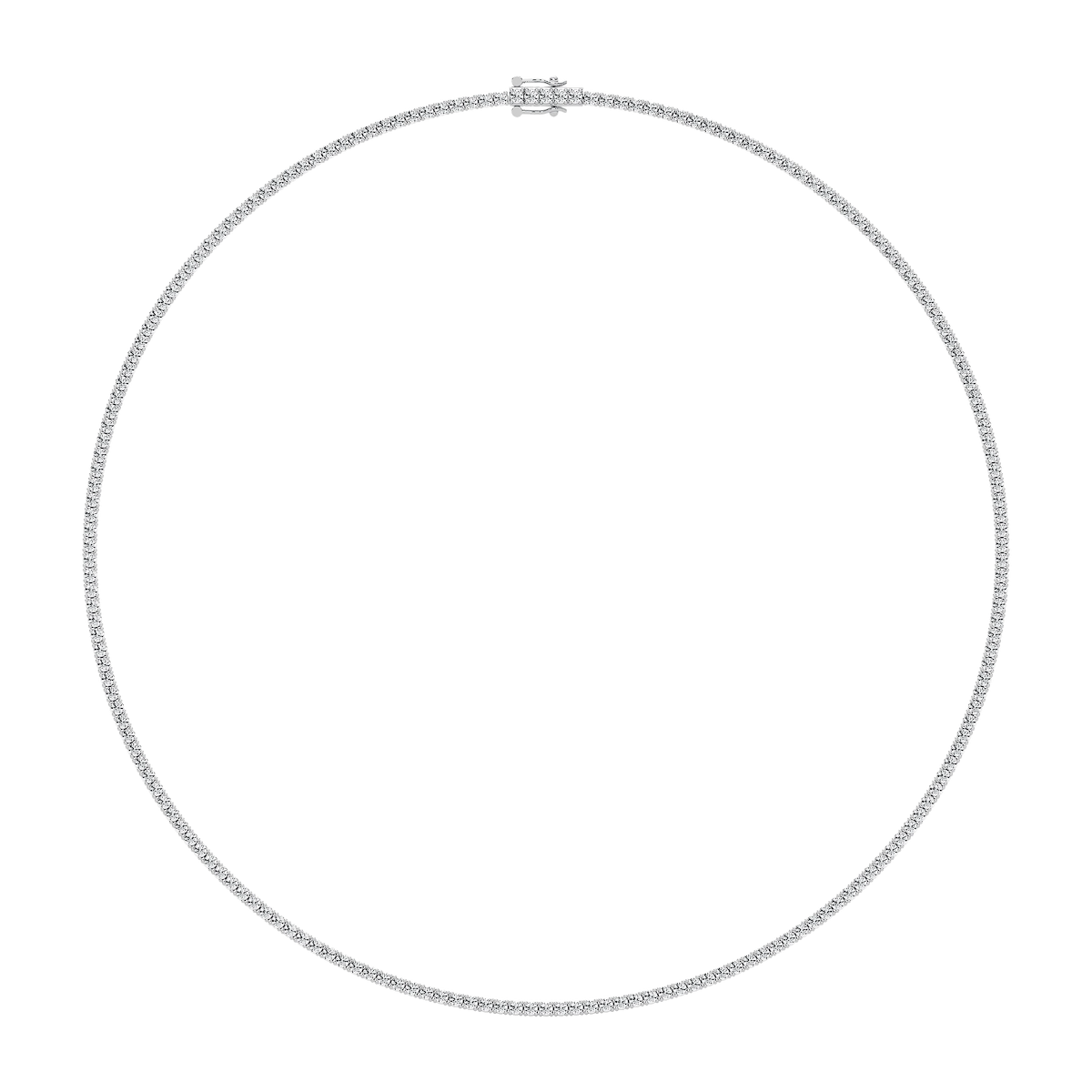 7 ctw Round Lab Grown Diamond Classic Tennis Necklace - 16 or 18 Inches