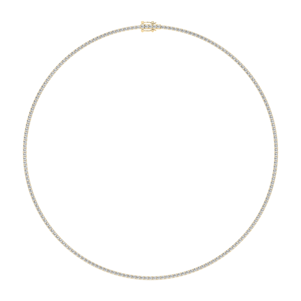 7 ctw Round Lab Grown Diamond Classic Tennis Necklace - 16 or 18 Inches