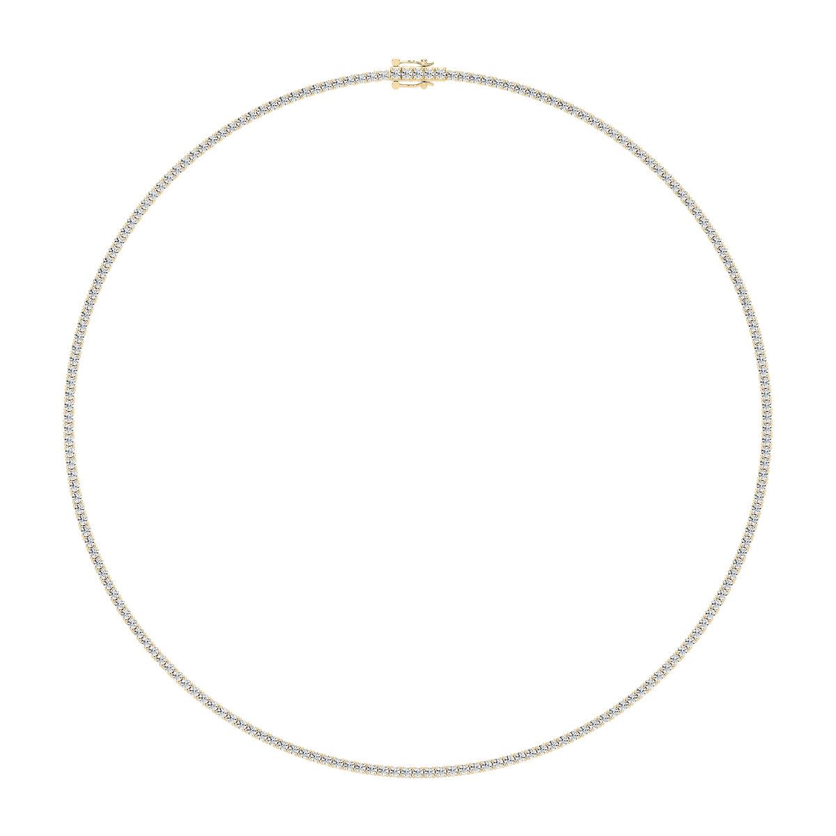 7 ctw Round Lab Grown Diamond Classic Tennis Necklace - 16 or 18 Inches