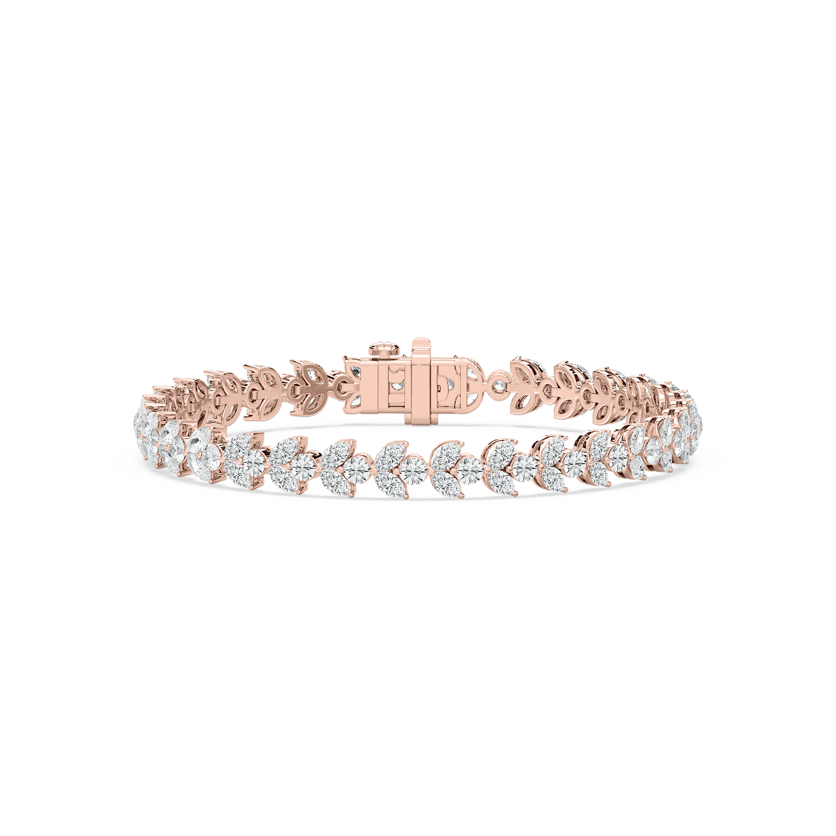 8 ⅓ ctw Marquise and Round Lab Grown Diamond Duo Tennis Bracelet - 7 Inches